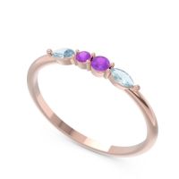 Petite Modern Marquise Pave Mukta Ring