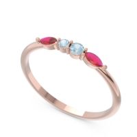 Petite Modern Marquise Pave Mukta Ring