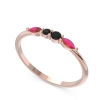 Petite Modern Marquise Pave Mukta Ring
