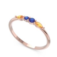 Petite Modern Marquise Pave Mukta Ring