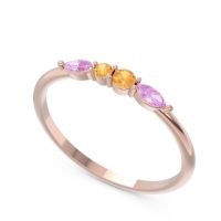 Petite Modern Marquise Pave Mukta Ring