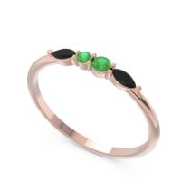 Petite Modern Marquise Pave Mukta Ring