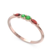 Petite Modern Marquise Pave Mukta Ring