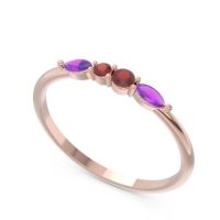 Petite Modern Marquise Pave Mukta Ring