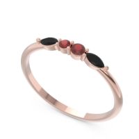 Petite Modern Marquise Pave Mukta Ring