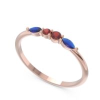 Petite Modern Marquise Pave Mukta Ring