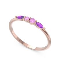 Petite Modern Marquise Pave Mukta Ring