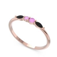 Petite Modern Marquise Pave Mukta Ring