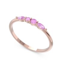 Petite Modern Marquise Pave Mukta Ring
