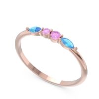 Petite Modern Marquise Pave Mukta Ring