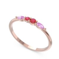 Petite Modern Marquise Pave Mukta Ring