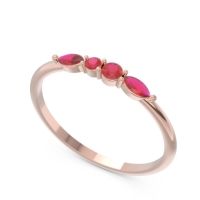 Petite Modern Marquise Pave Mukta Ring