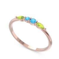 Petite Modern Marquise Pave Mukta Ring