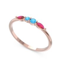 Petite Modern Marquise Pave Mukta Ring