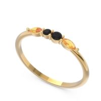 Petite Modern Marquise Pave Mukta Ring