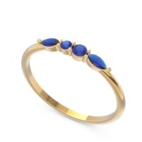 Petite Modern Marquise Pave Mukta Ring