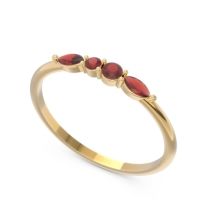 Petite Modern Marquise Pave Mukta Ring