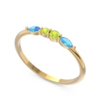 Petite Modern Marquise Pave Mukta Ring