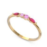 Petite Modern Marquise Pave Mukta Ring