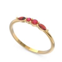 Petite Modern Marquise Pave Mukta Ring