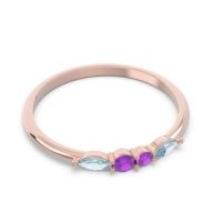 Petite Modern Marquise Pave Mukta Ring