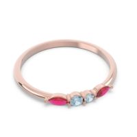 Petite Modern Marquise Pave Mukta Ring