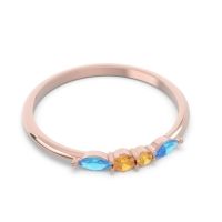 Petite Modern Marquise Pave Mukta Ring
