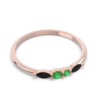 Petite Modern Marquise Pave Mukta Ring