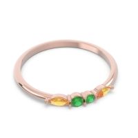 Petite Modern Marquise Pave Mukta Ring