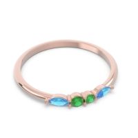 Petite Modern Marquise Pave Mukta Ring