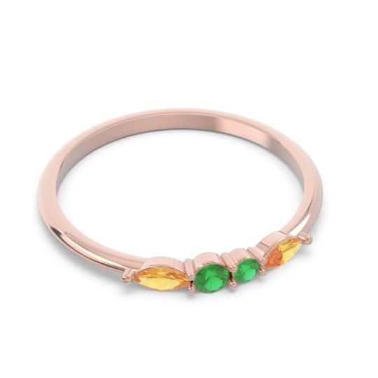 Petite Modern Marquise Pave Mukta Ring