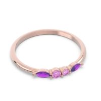 Petite Modern Marquise Pave Mukta Ring