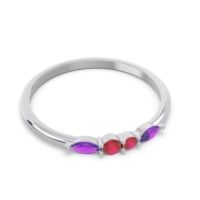 Petite Modern Marquise Pave Mukta Ring