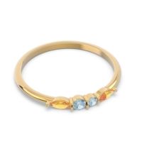 Petite Modern Marquise Pave Mukta Ring
