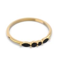 Petite Modern Marquise Pave Mukta Ring
