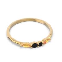 Petite Modern Marquise Pave Mukta Ring