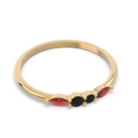 Petite Modern Marquise Pave Mukta Ring