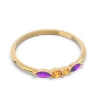 Petite Modern Marquise Pave Mukta Ring