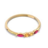 Petite Modern Marquise Pave Mukta Ring