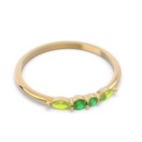 Petite Modern Marquise Pave Mukta Ring