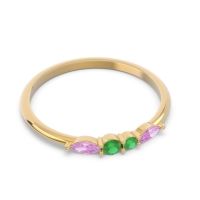 Petite Modern Marquise Pave Mukta Ring