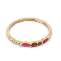 Petite Modern Marquise Pave Mukta Ring