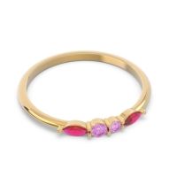 Petite Modern Marquise Pave Mukta Ring