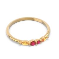 Petite Modern Marquise Pave Mukta Ring