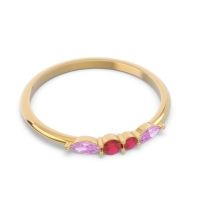 Petite Modern Marquise Pave Mukta Ring