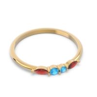 Petite Modern Marquise Pave Mukta Ring