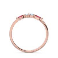 Petite Modern Marquise Pave Mukta Ring