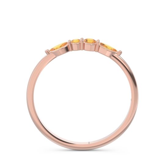 Petite Modern Marquise Pave Mukta Ring