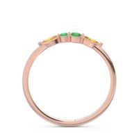 Petite Modern Marquise Pave Mukta Ring
