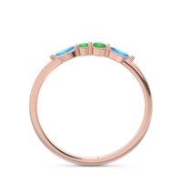 Petite Modern Marquise Pave Mukta Ring